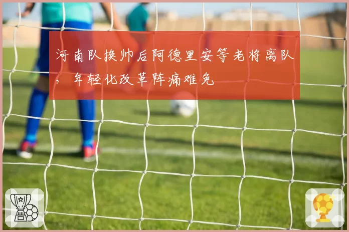 河南队换帅后阿德里安等老将离队，年轻化改革阵痛难免